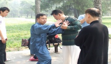 Chen Fake's Grandson teaching in Tiantan Park Beijing